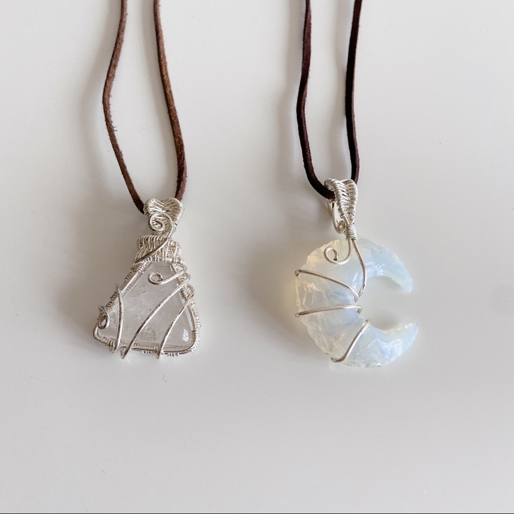 ENERSOUL Crystal Pendant Necklace